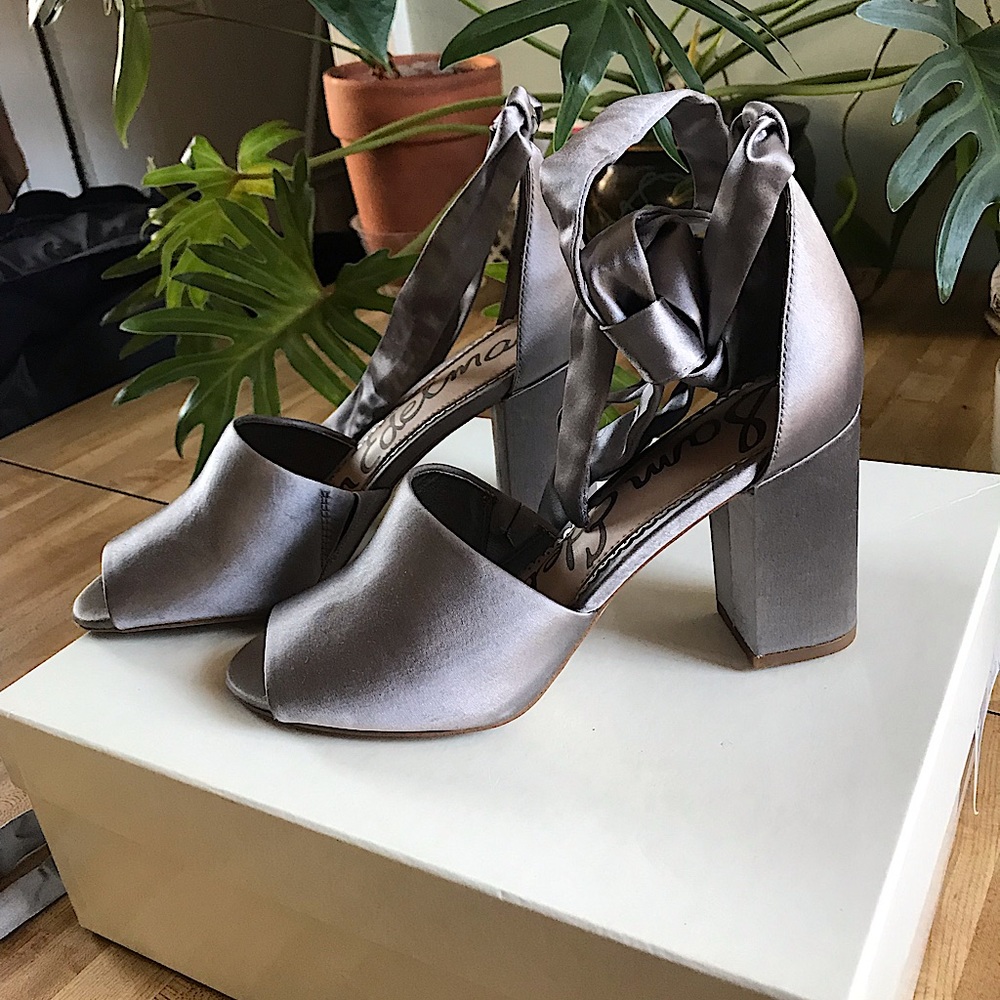 Sam Edelman Odele Silver Heels Women’s size 7